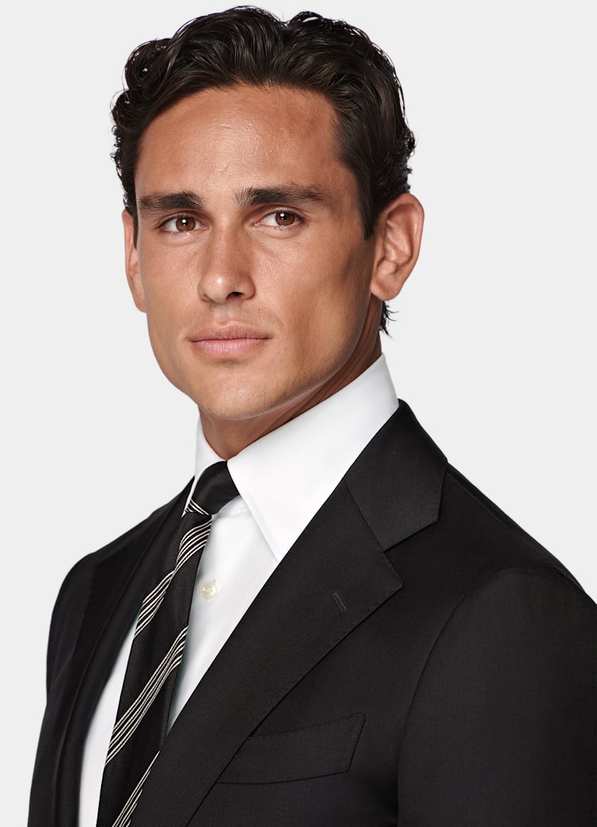 Black Tailored Fit Havana Suit