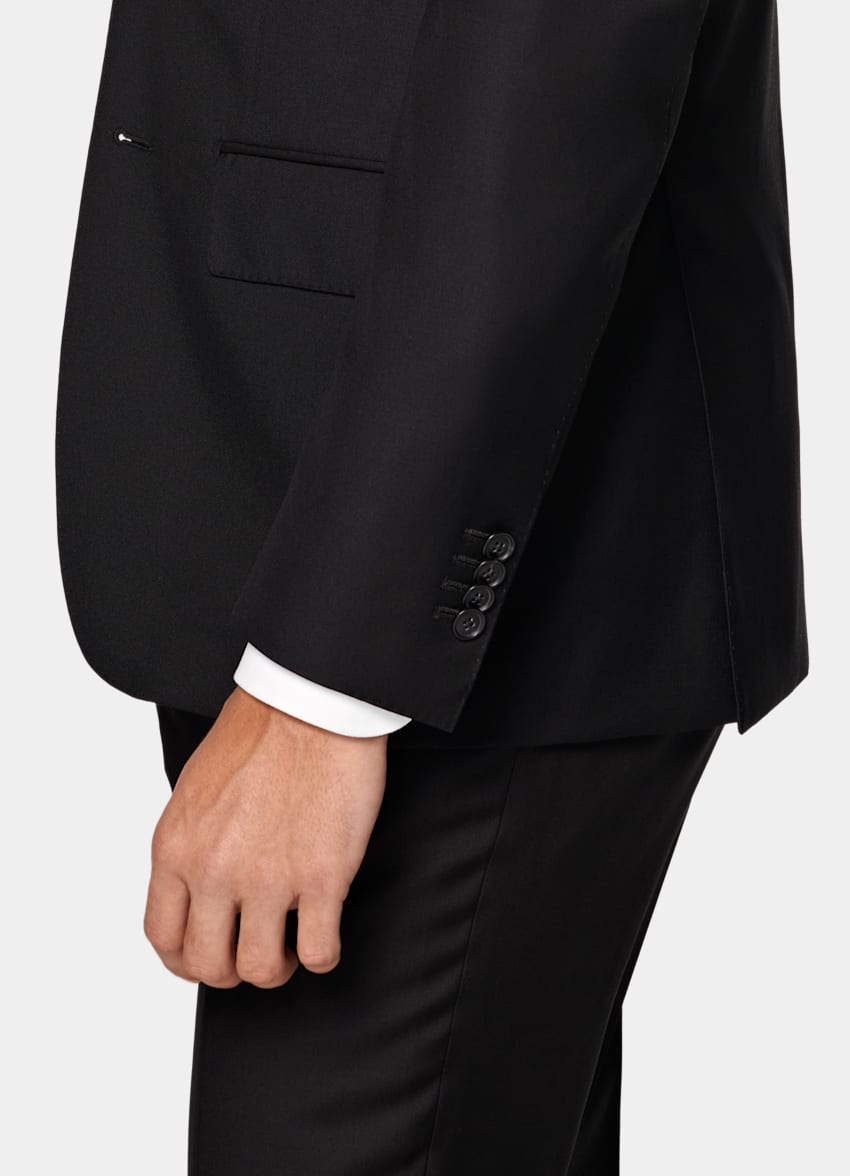 Black Tailored Fit Havana Suit