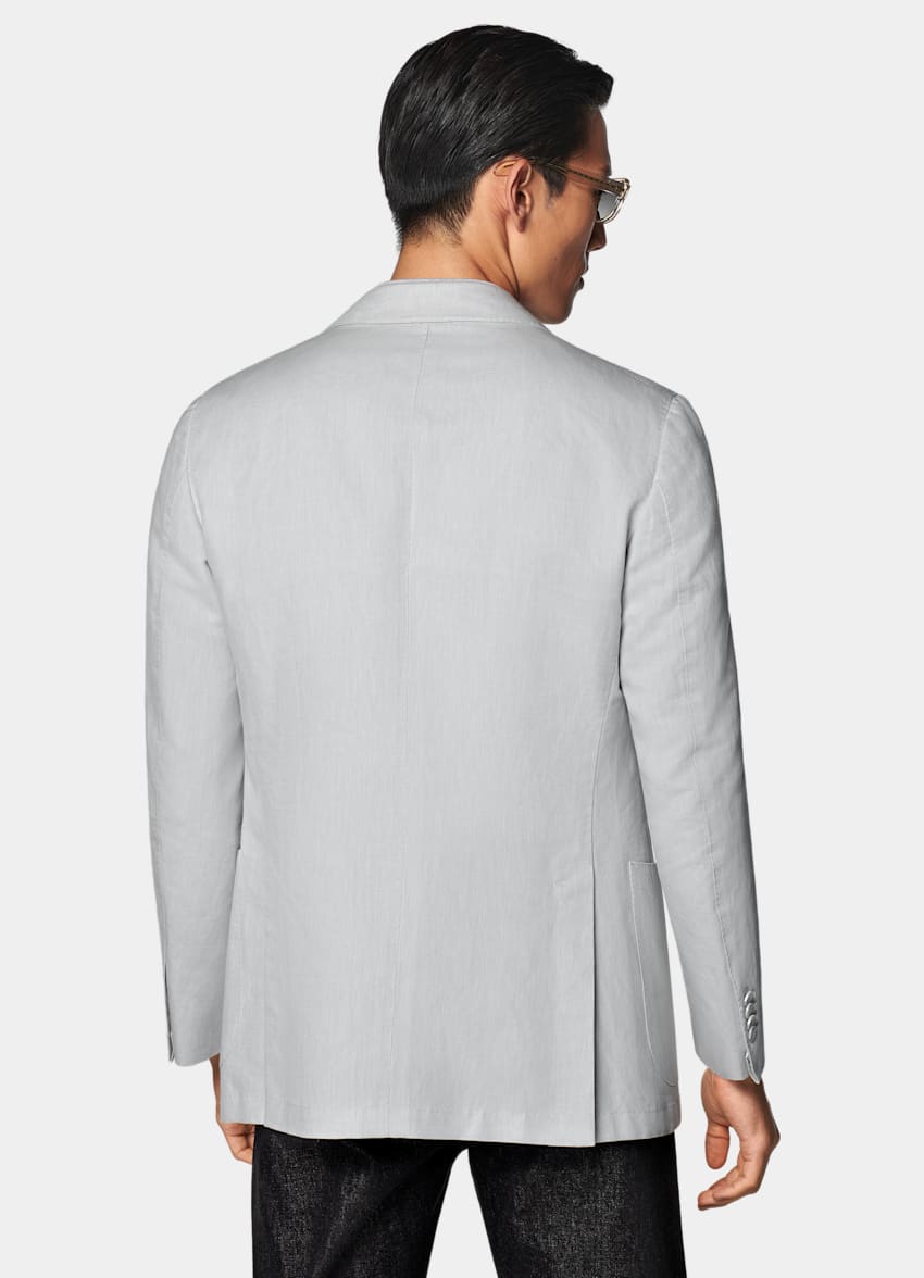Light Grey Tailored Fit Havana Suit Jacket