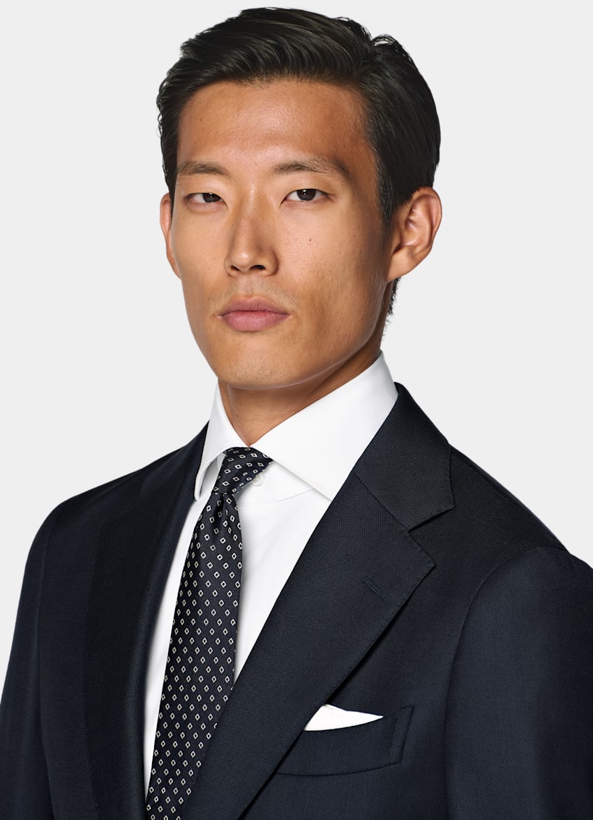 Navy Tailored Fit Havana Suit