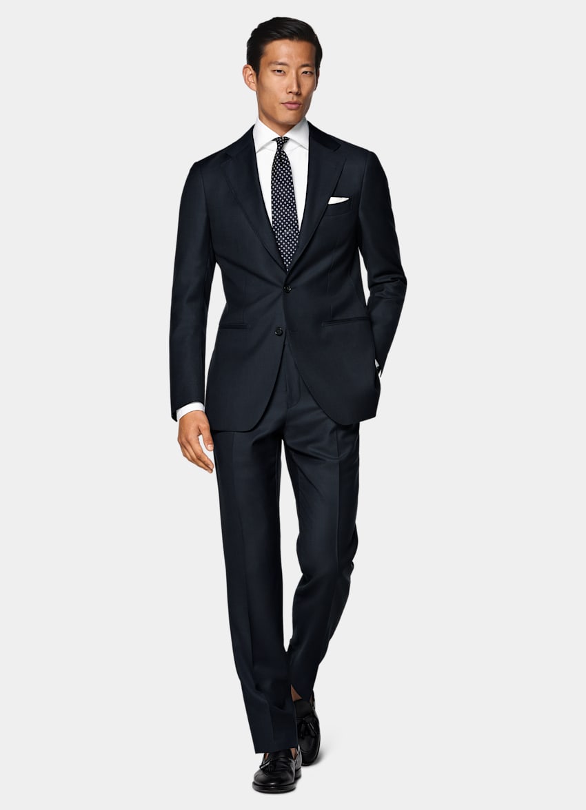 Navy Tailored Fit Havana Suit