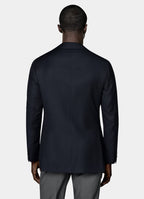 Navy Bird's Eye Tailored Fit Havana Suit Jacket