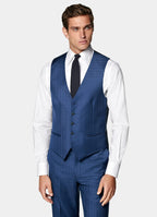 Mid Blue Three-Piece Tailored Fit Havana Suit