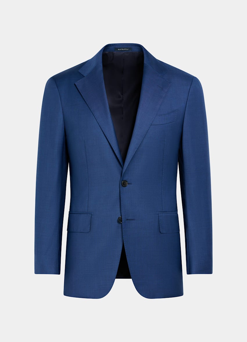 Mid Blue Three-Piece Tailored Fit Havana Suit