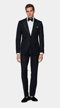 Navy Tailored Fit Lazio Dinner Jacket
