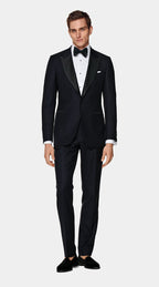 Navy Tailored Fit Lazio Dinner Jacket