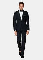 Navy Tailored Fit Lazio Dinner Jacket