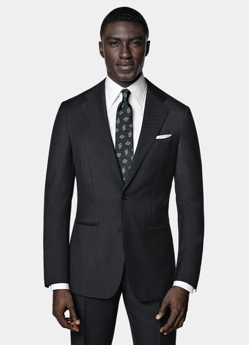 Dark Grey Perennial Tailored Fit Havana Suit
