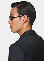 Dark Grey Perennial Tailored Fit Havana Suit Jacket