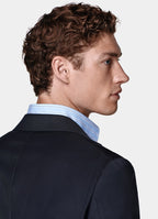 Navy Perennial Tailored Fit Havana Suit Jacket