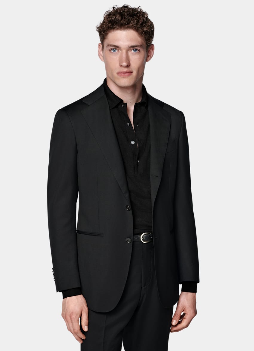 Black Perennial Tailored Fit Havana Suit