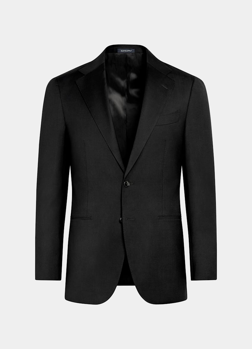 Black Perennial Tailored Fit Havana Suit Jacket