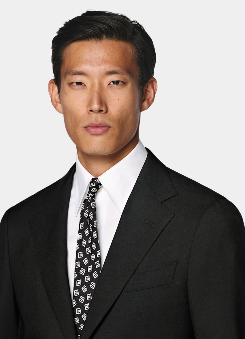 Black Perennial Tailored Fit Havana Suit