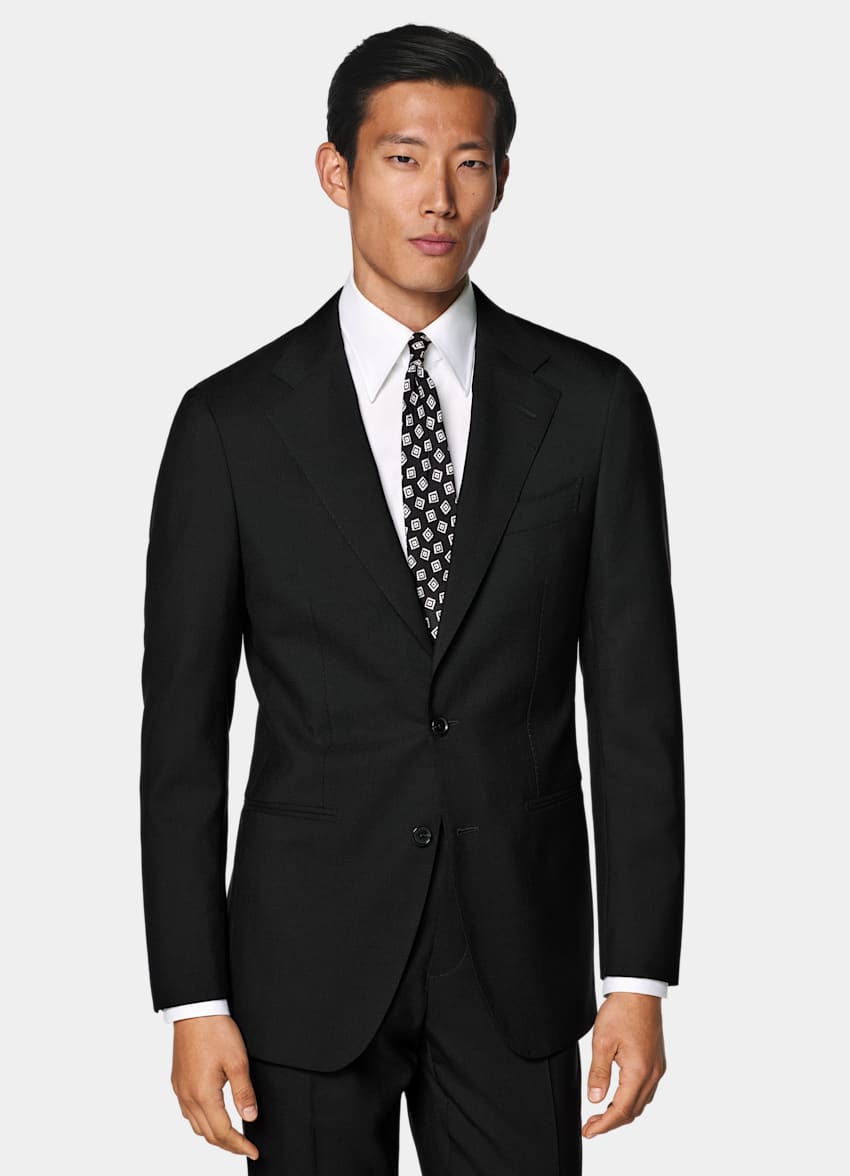 Black Perennial Tailored Fit Havana Suit