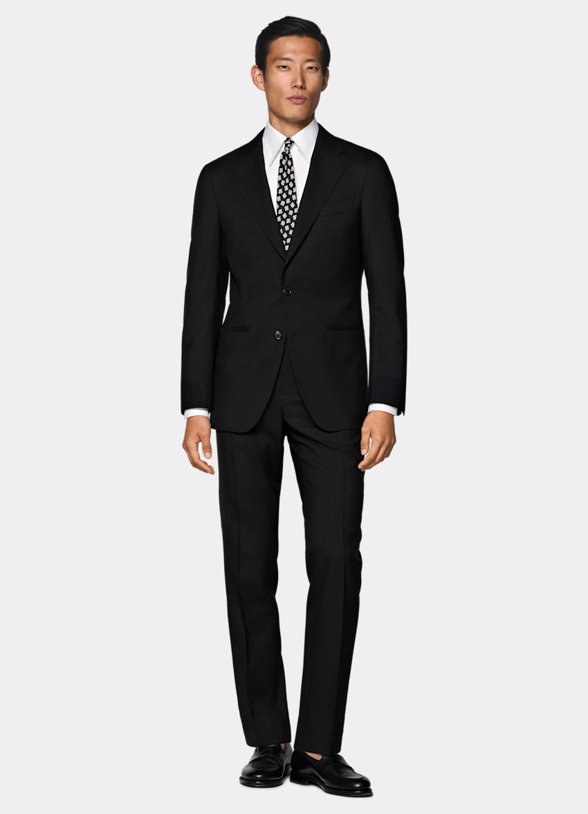 Black Perennial Tailored Fit Havana Suit