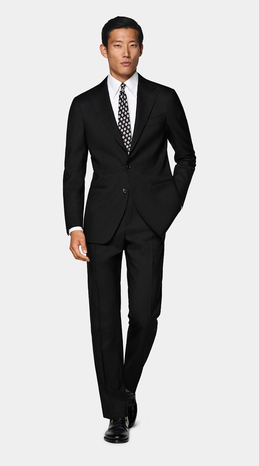 Black Perennial Tailored Fit Havana Suit