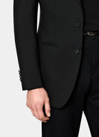 Black Tailored Fit Havana Suit Jacket