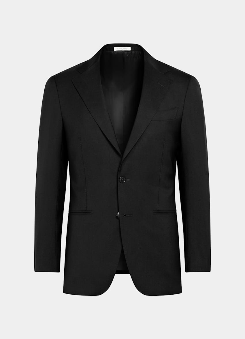Black Tailored Fit Havana Suit Jacket