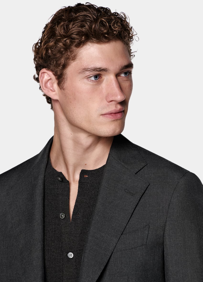 Dark Grey Perennial Tailored Fit Havana Suit