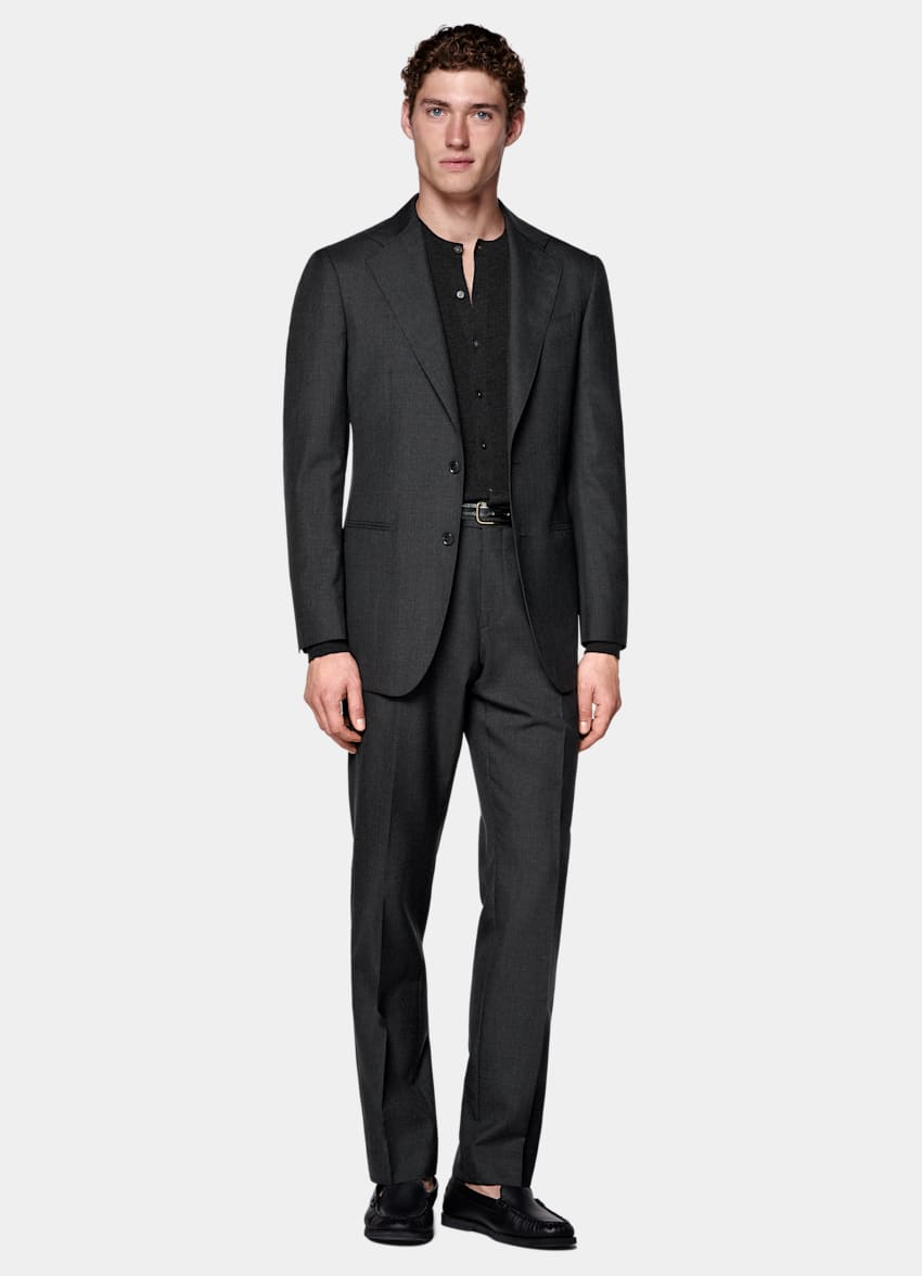 Dark Grey Perennial Tailored Fit Havana Suit