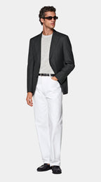 Dark Grey Tailored Fit Havana Suit Jacket