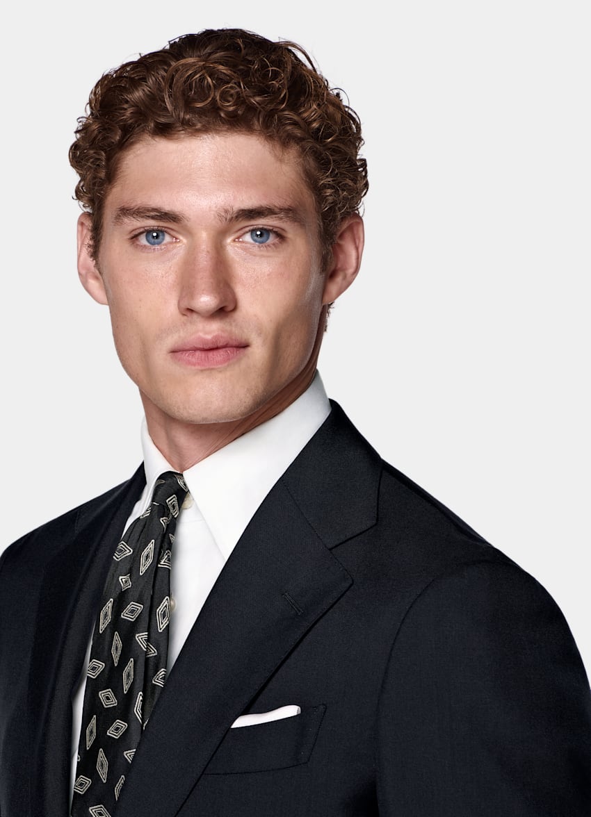 Navy Perennial Tailored Fit Havana Suit