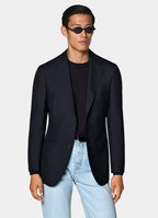 Navy Tailored Fit Havana Suit Jacket