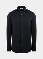 Navy Widespread Collar Shirt