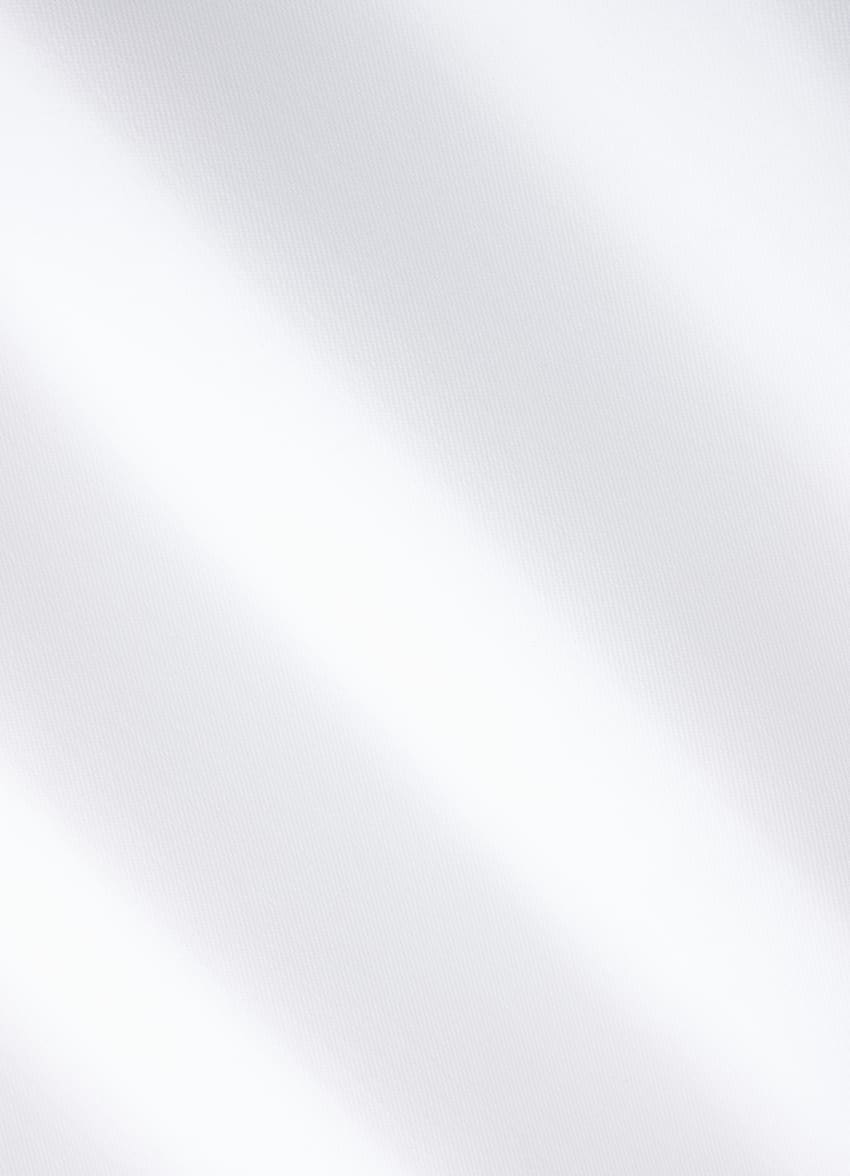 White Widespread Collar Shirt