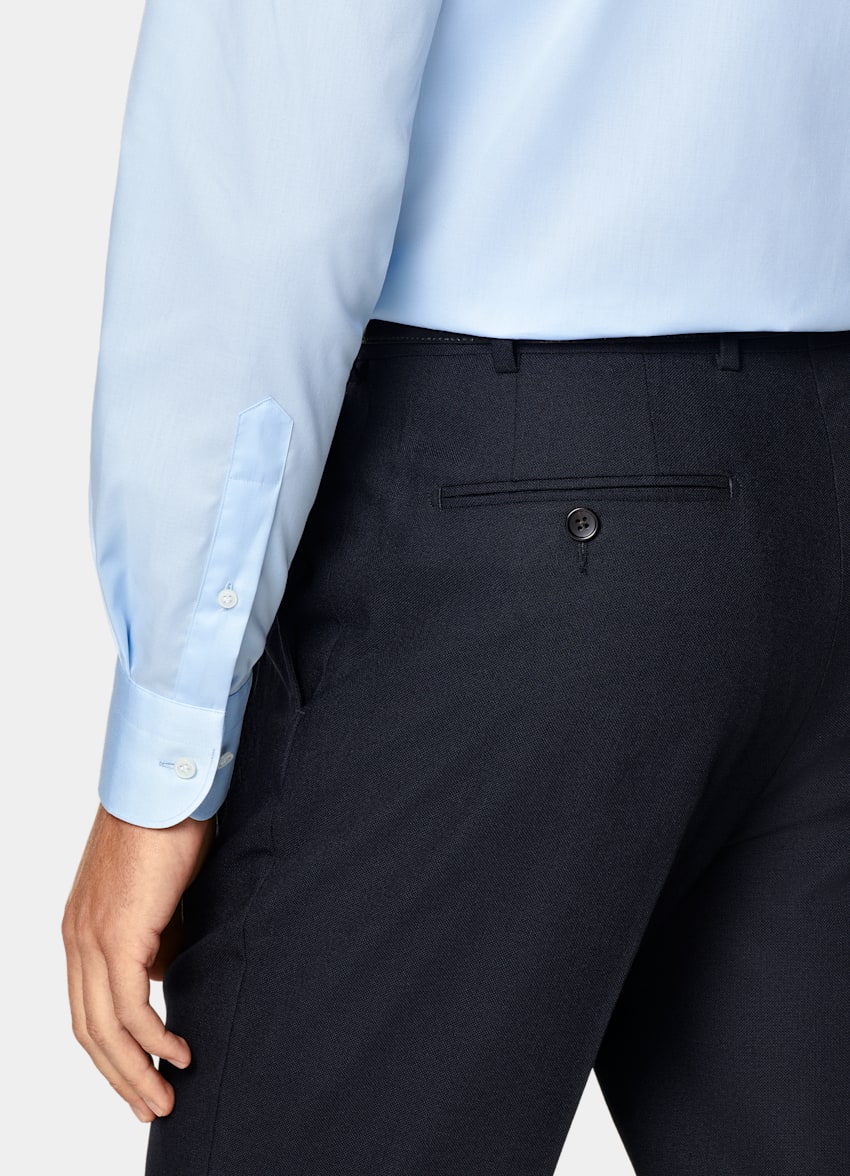 Light Blue Widespread Collar Shirt