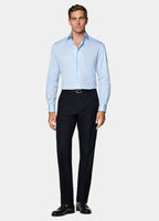 Light Blue Widespread Collar Shirt