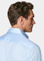 Light Blue Widespread Collar Shirt