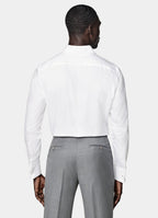 White Cutaway Collar Shirt