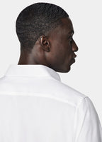 White Cutaway Collar Shirt