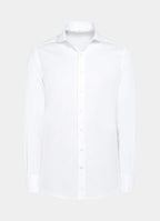 White Cutaway Collar Shirt