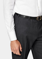 White Widespread Collar Shirt