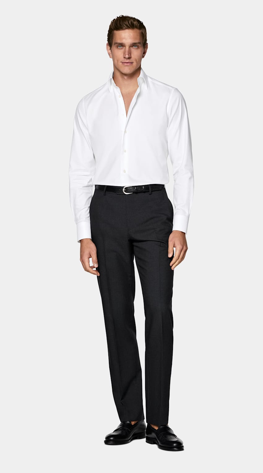 White Classic Collar Shirt