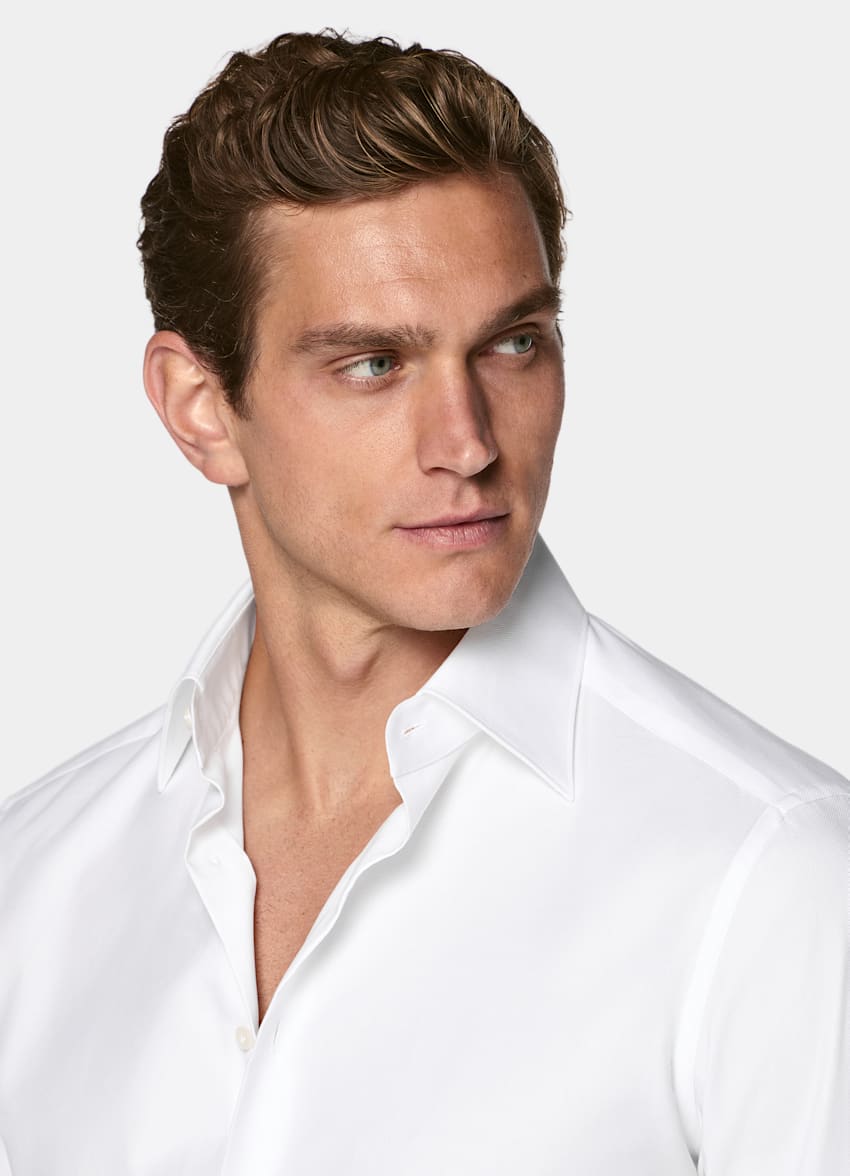 White Classic Collar Shirt