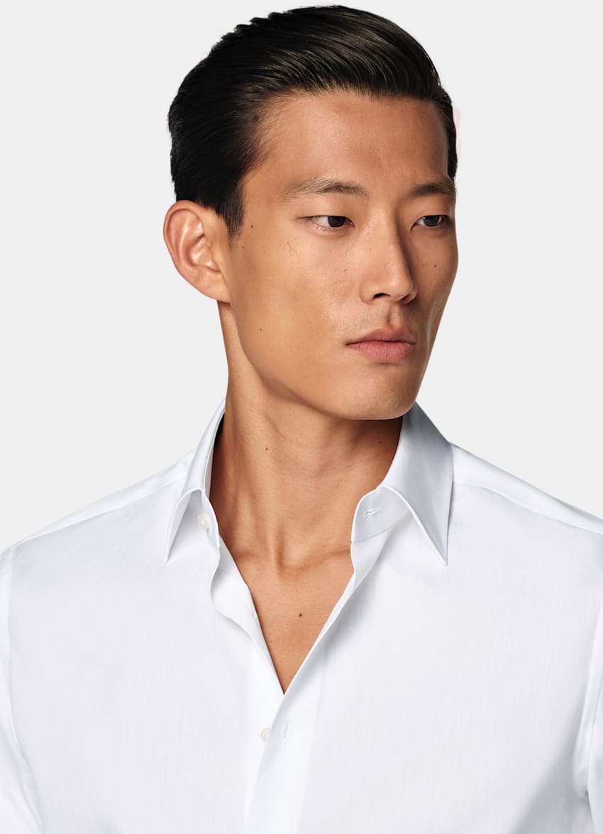 White Classic Collar Shirt