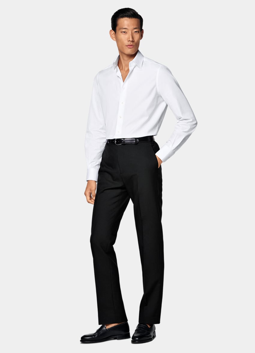 White Classic Collar Shirt