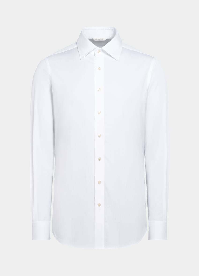 White Classic Collar Shirt