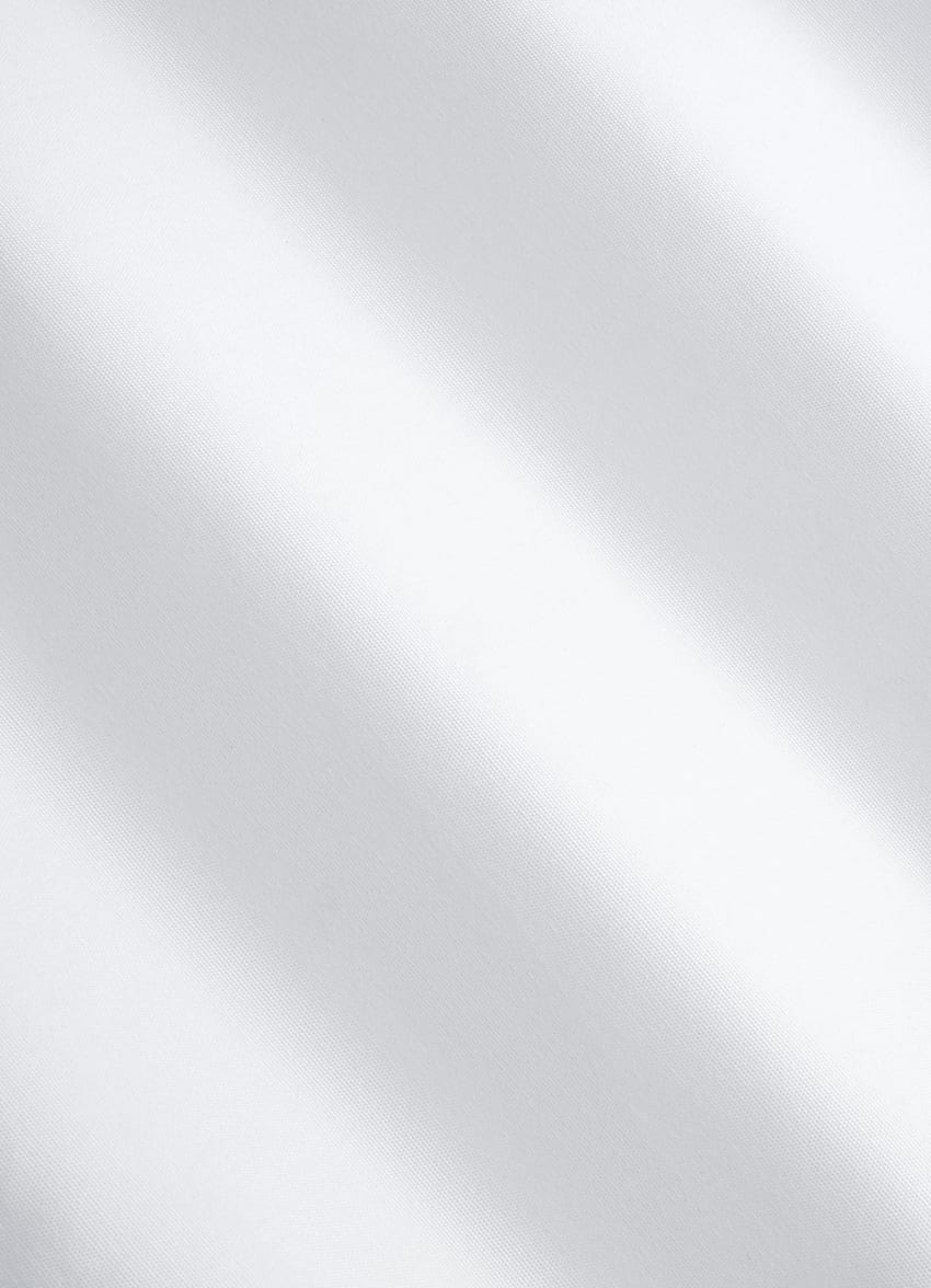 White Piqué Tailored Fit Tuxedo Shirt