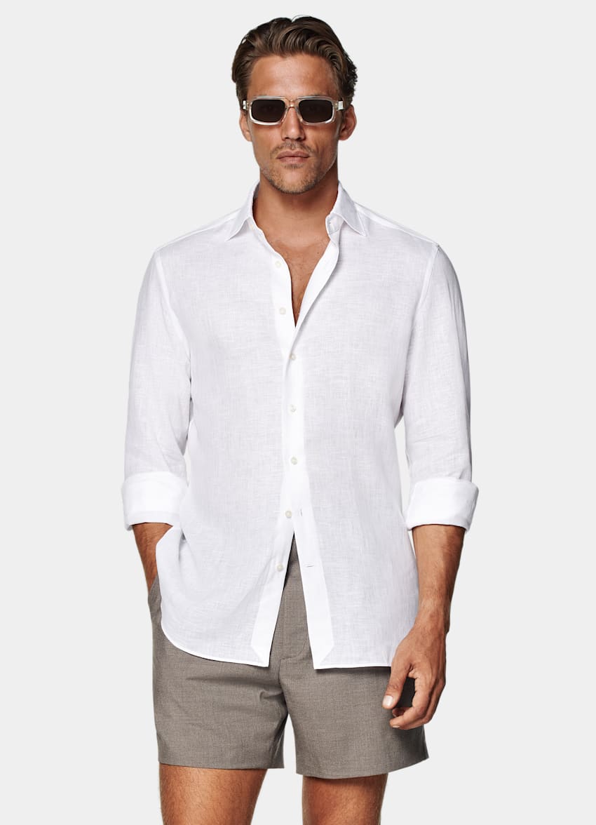 White Linen Shirt