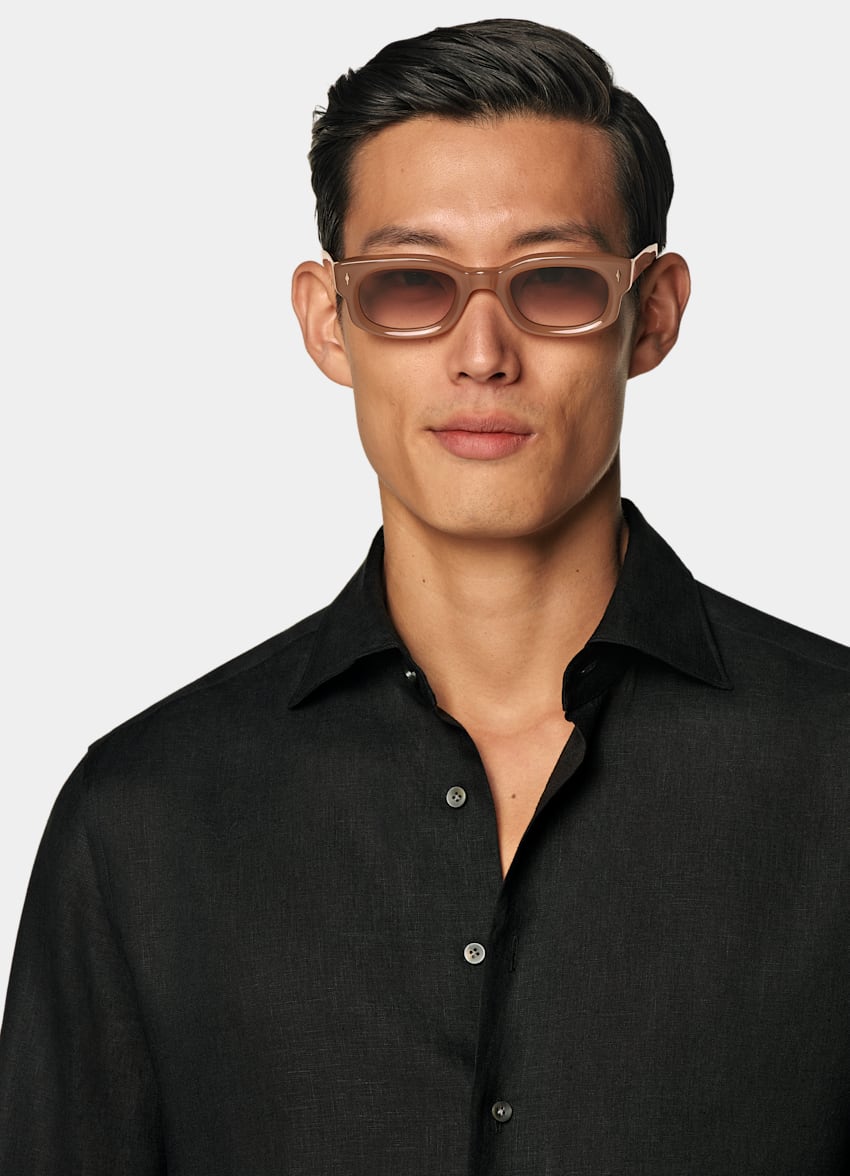 Black Linen Shirt