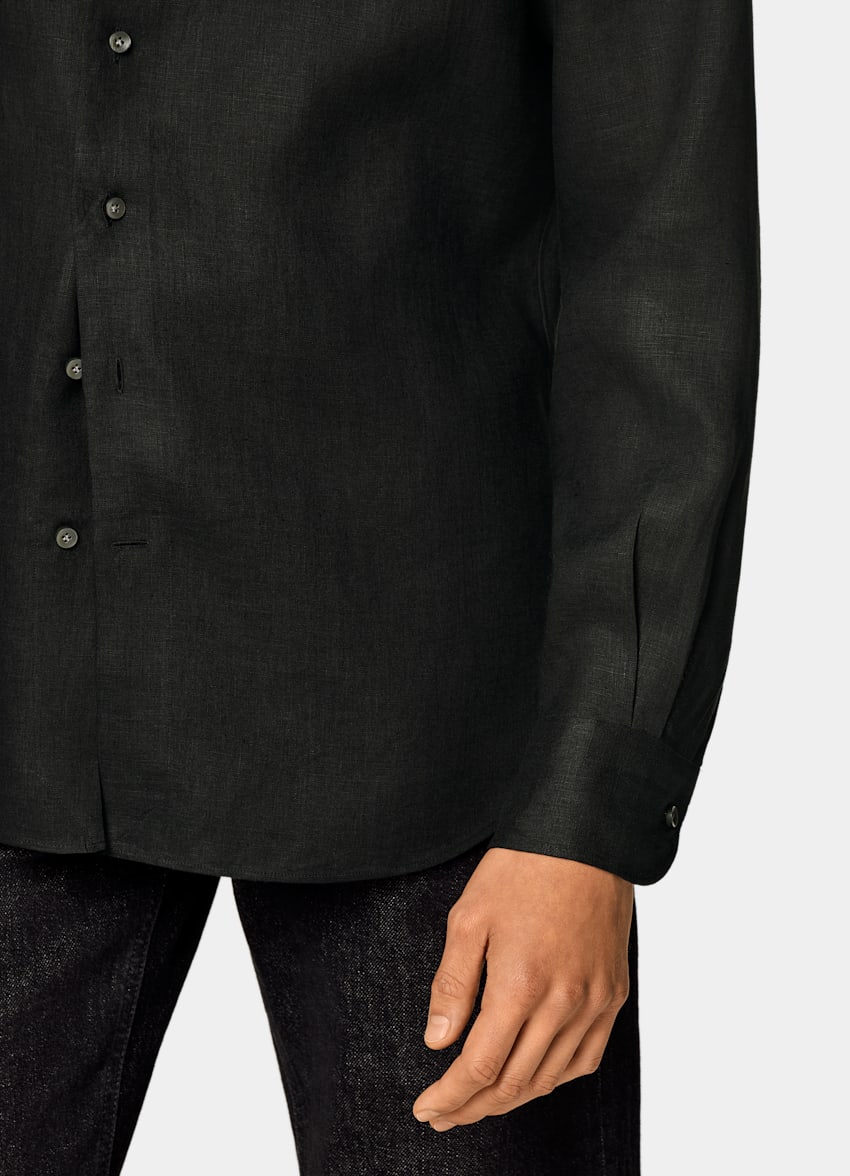 Black Linen Shirt