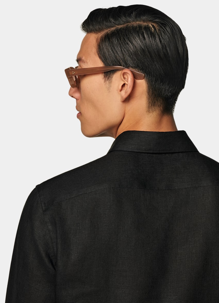 Black Linen Shirt