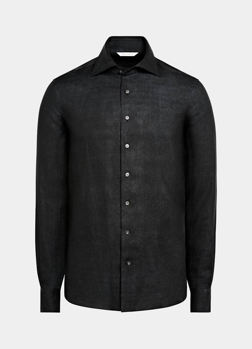 Black Linen Shirt
