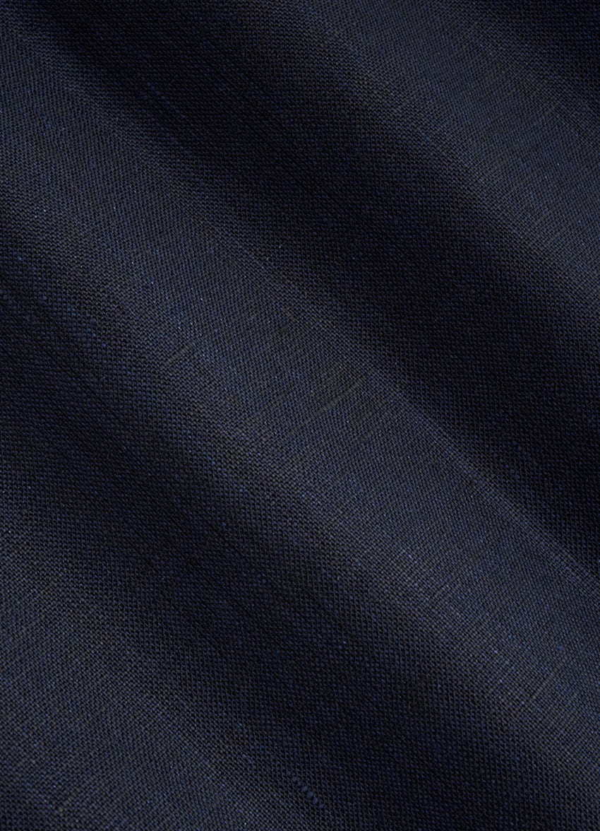 Navy Linen Shirt