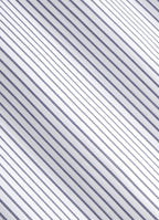 Navy Striped Widespread Collar Shirt