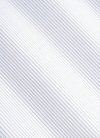 White Striped Widespread Collar Shirt